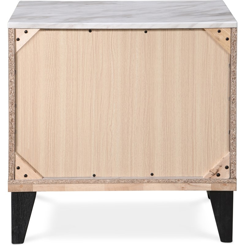 Pemberly Row Modern / Contemporary 2 Drawer Nightstand Beige