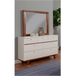 Pemberly Row Modern / Contemporary Wood Mirror in Acorn (Brown)