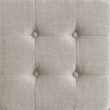Pemberly Row Modern / Contemporary Square Tufted Stool French Dove
