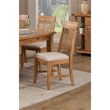 Pemberly Row Set of 2 Dining Side Chairs in Antique Natural (Brown)