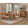 Pemberly Row Set of 2 Dining Side Chairs in Antique Natural (Brown)