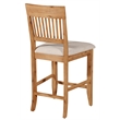 Pemberly Row Set of 2 Pub Dining Chairs in Antique Natural (Brown)
