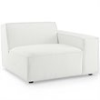 Pemberly Row 7-Piece Modern Fabric Upholstered Sectional Sofa in White