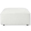 Pemberly Row 7-Piece Modern Fabric Upholstered Sectional Sofa in White