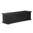 Pemberly Row 3ft Weatherproof Coastal Plastic Window Box in Black