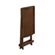 Pemberly Row Modern Folding Tray Table in Espresso Wood Finish