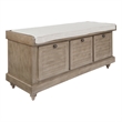 Pemberly Row Modern Storage Bench in Antique Gray Fully Assembled