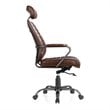 Pemberly Row Modern / Contemporary Office Chair Dark Brown Leather
