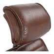 Pemberly Row Modern / Contemporary Office Chair Dark Brown Leather