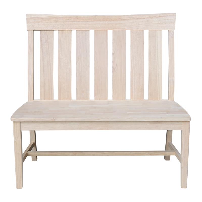 Pemberly Row Modern / Contemporary Solid Wood Bench - Unfinished