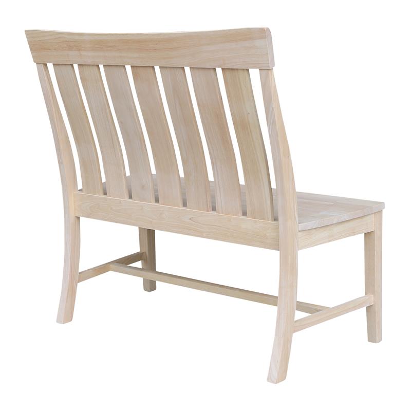 Pemberly Row Modern / Contemporary Solid Wood Bench - Unfinished