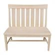 Pemberly Row Modern / Contemporary Solid Wood Bench - Unfinished