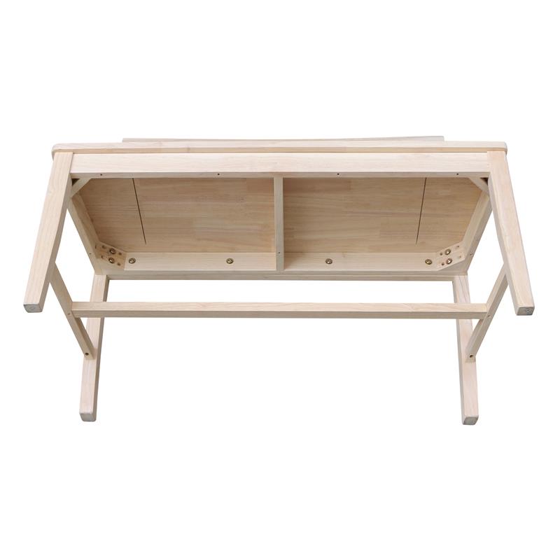Pemberly Row Modern / Contemporary Solid Wood Bench - Unfinished