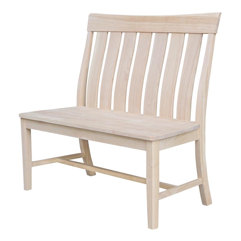 Pemberly Row Modern / Contemporary Solid Wood Bench - Unfinished