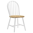 Pemberly Row 5-piece Drop Leaf Wood Dining Set Natural Brown and White