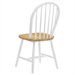Pemberly Row 5-piece Drop Leaf Wood Dining Set Natural Brown and White
