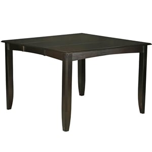 Pemberly Row Modern 54&quot Square Wood Dining Table in Cappuccino