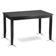 Pemberly Row Modern Rectangular Wood Counter Height Table in Black