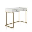 Pemberly Row Modern / Contemporary Engineered Wood Writing Desk in White