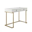 Pemberly Row Modern / Contemporary Engineered Wood Writing Desk in White