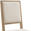 Pemberly Row 6-Piece Modern Wood Dining Set in Rustic Brown/Cream