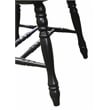 Pemberly Row Windsor Dining Side Chairs Black/Cherry Solid Wood Set of 2