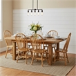 Pemberly Row Windsor Dining Side Chairs in Light Oak Solid Wood (Set of 2)