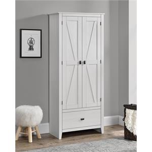 Pemberly Row Contemporary 30&quot Wide Storage Cabinet in Ivory Pine