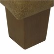 Pemberly Row Wood and Faux Leather Storage Ottoman - Distressed Brown