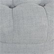 Pemberly Row Round Traditional Wood and Fabric Large Storage Ottoman in Blue