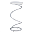 Pemberley Row Marble White Drink Table Round Compact 10.5