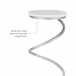 Pemberley Row Marble White Drink Table Round Compact 10.5