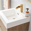 Pemberly Row Single Sink Wall-Mount Floating Wood Bathroom Vanity With Mirror