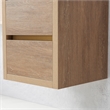 Pemberly Row Single Sink Wall-Mount Floating Wood Bathroom Vanity With Mirror