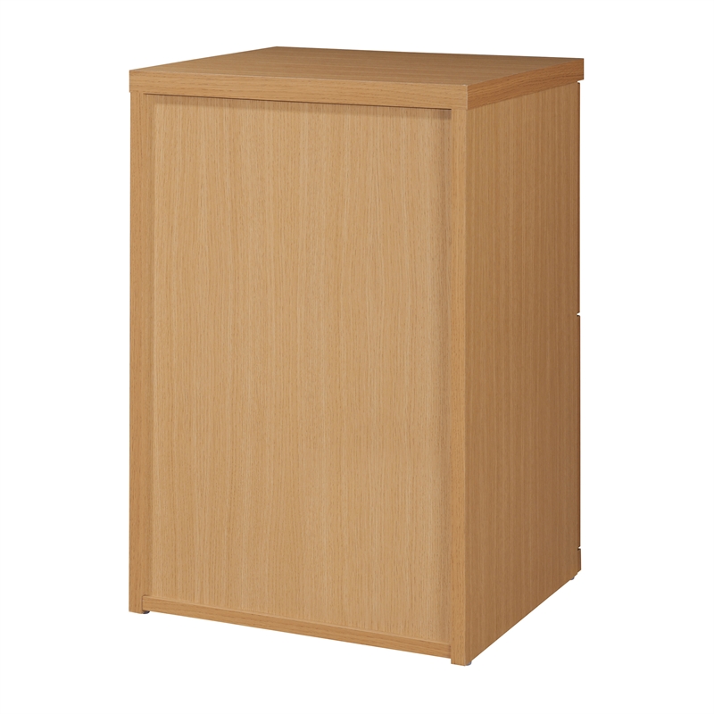 Pemberly Row 2-Drawer Wood Vertical File with Lockdowel - Natural Finish