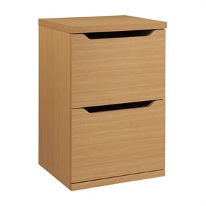 Pemberly Row 2-Drawer Wood Vertical File with Lockdowel - Natural Finish