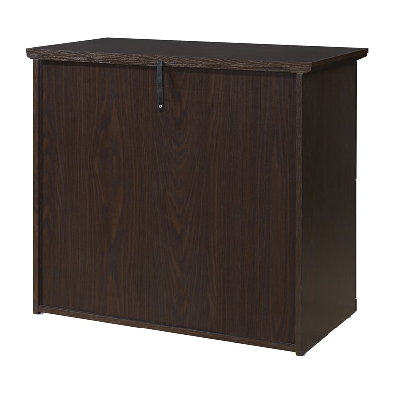 Pemberly Row 2-Drawer Engineered Wood Lateral File in Espresso Finish