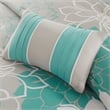 Pemberly Row 7-piece Cotton Sateen Printed Comforter Set in Aqua Blue