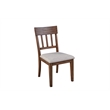 Pemberly Row Contemporary Set of 2 Wood Side Chairs in Brown