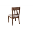 Pemberly Row Contemporary Set of 2 Wood Side Chairs in Brown