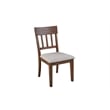 Pemberly Row Contemporary Set of 2 Wood Side Chairs in Brown
