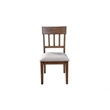 Pemberly Row Contemporary Set of 2 Wood Side Chairs in Brown