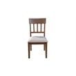Pemberly Row Contemporary Set of 2 Wood Side Chairs in Brown