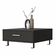 Pemberly Row Modern Coffee Table Black Wengue Engineered Wood