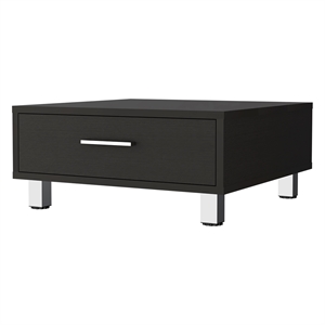 Pemberly Row Modern Coffee Table Black Wengue Engineered Wood