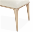 Pemberly Row Contemporary Bed Bench in Champagne Ivory/Chardonnay
