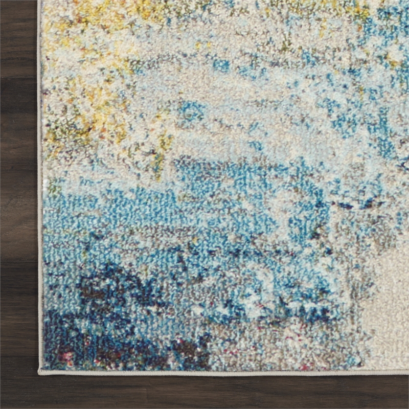 Pemberly Row 8' x 11' Multicolor Fabric Modern Area Rug (8' x 11')