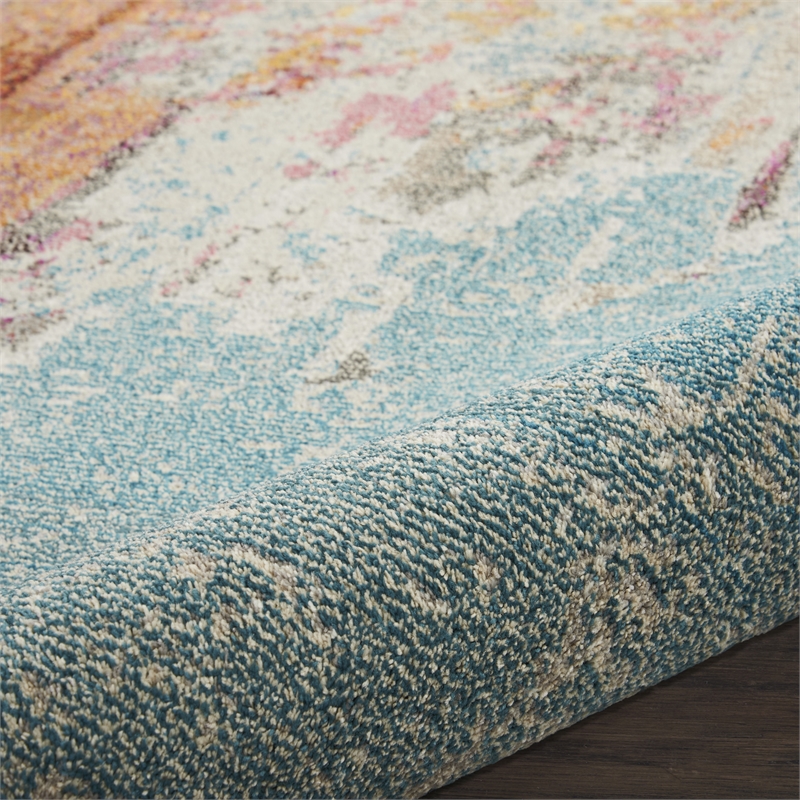 Pemberly Row 8' x 11' Multicolor Fabric Modern Area Rug (8' x 11')
