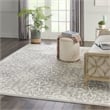 Pemberly Row 8' x 10' Gray Fabric Farmhouse Area Rug (8' x 10')