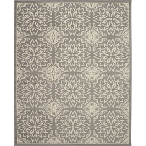 Pemberly Row 8' x 10' Gray Fabric Farmhouse Area Rug (8' x 10')